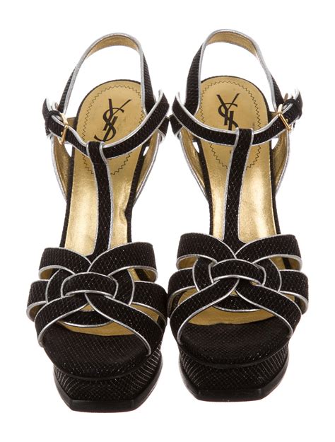 stivaletti glitter ysl|Glitter Yves Saint Laurent Shoes for Women .